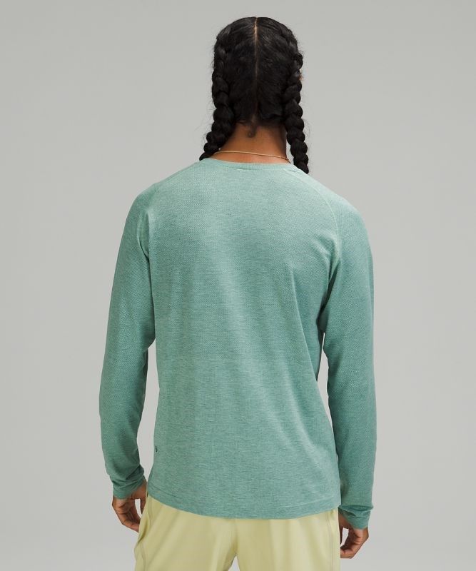 Lululemon Metal Vent Tech Long Sleeve 2.0 Blast Herr Turkos Mintgröna | AHDO-37102