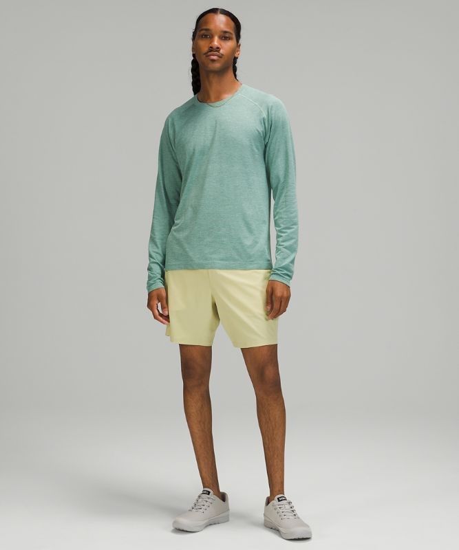 Lululemon Metal Vent Tech Long Sleeve 2.0 Blast Herr Turkos Mintgröna | AHDO-37102