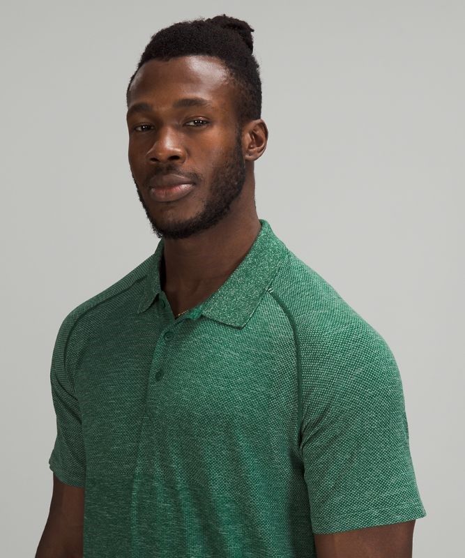 Lululemon Metal Vent Tech Polo 2.0 Blast Herr Mintgröna Gröna | SOBM-13267