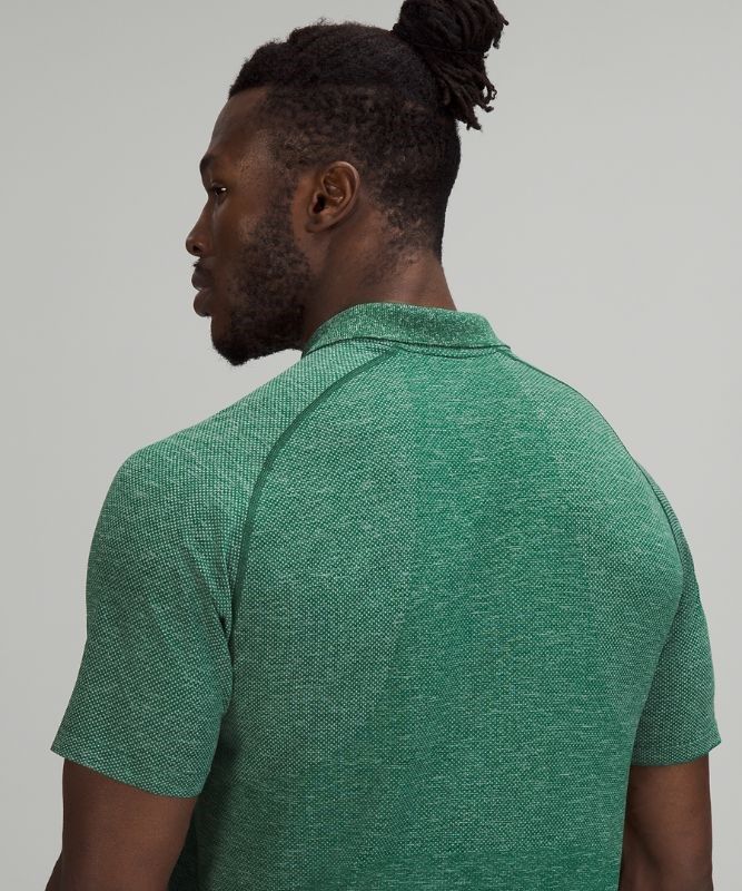 Lululemon Metal Vent Tech Polo 2.0 Blast Herr Mintgröna Gröna | SOBM-13267