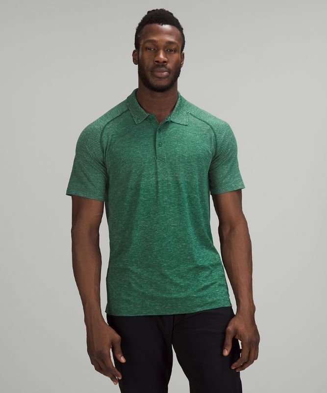 Lululemon Metal Vent Tech Polo 2.0 Blast Herr Mintgröna Gröna | SOBM-13267