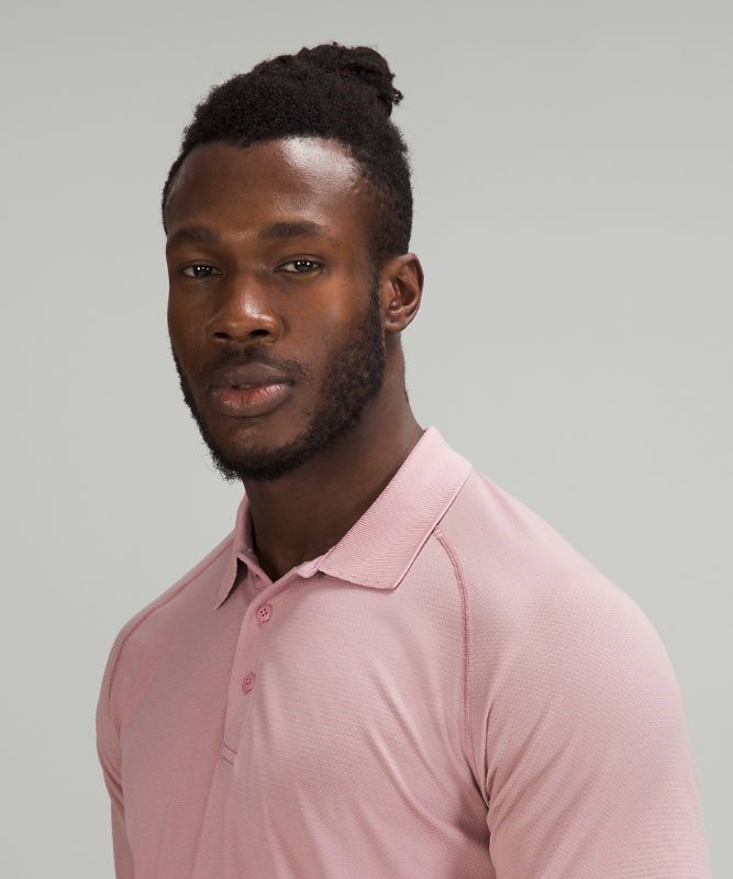 Lululemon Metal Vent Tech Polo 2.0 Blast Herr Beige Rosa Grå Bruna | KWAX-26148