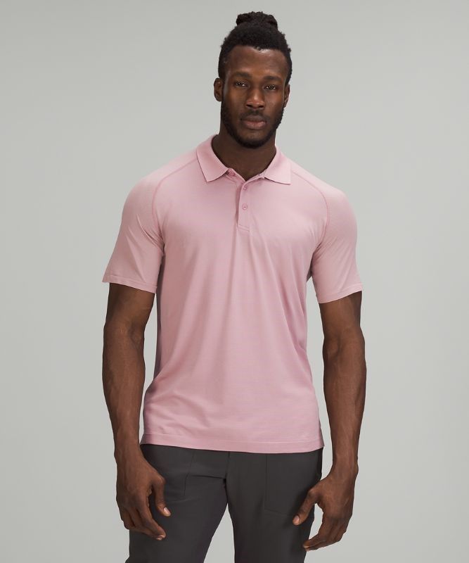 Lululemon Metal Vent Tech Polo 2.0 Blast Herr Beige Rosa Grå Bruna | KWAX-26148
