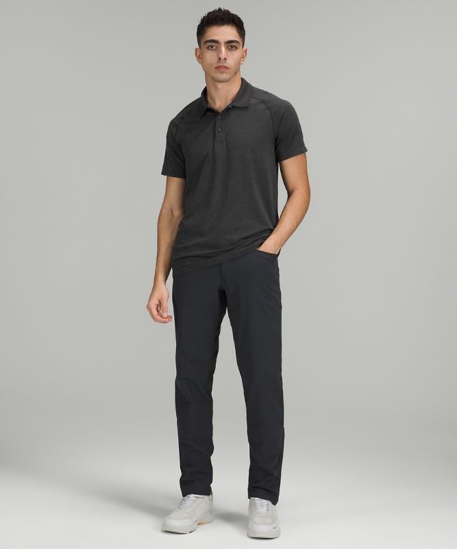 Lululemon Metal Vent Tech Polo 2.0 Blast Herr Svarta Svarta | BFGR-16284
