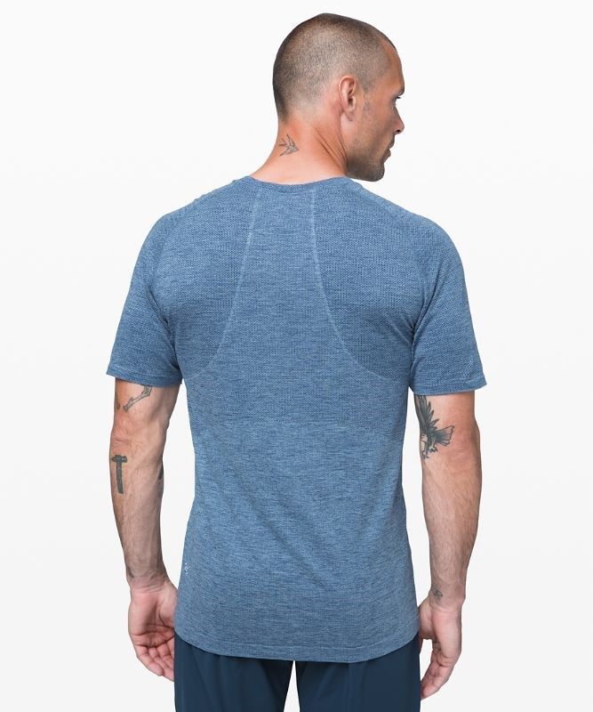 Lululemon Metal Vent Tech Short Sleeve Shirt 2.0 Blast Herr Grå Blå | RTCO-85309