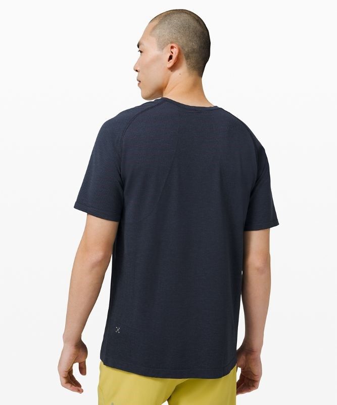 Lululemon Metal Vent Tech Short Sleeve Shirt 2.0 Blast Herr Blå Marinblå | GTNP-85674