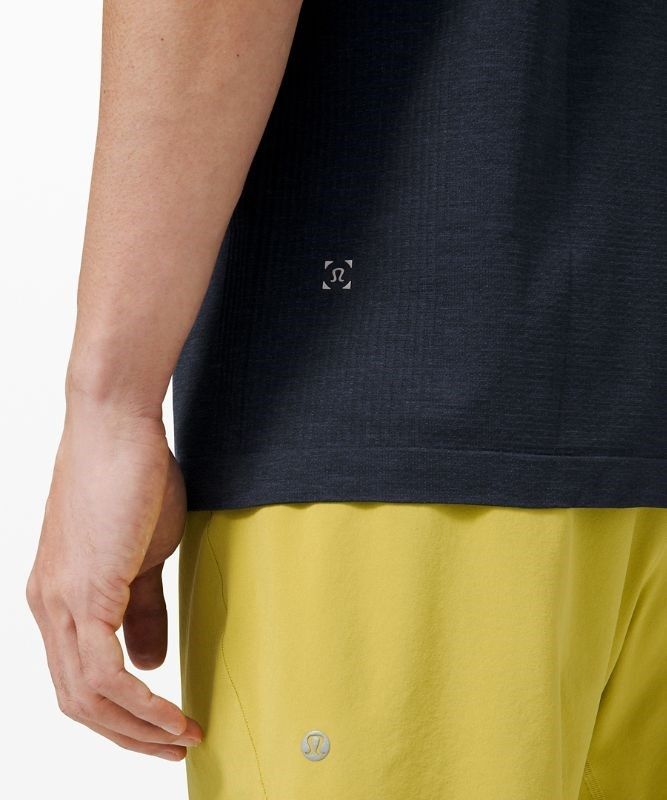 Lululemon Metal Vent Tech Short Sleeve Shirt 2.0 Blast Herr Blå Marinblå | GTNP-85674