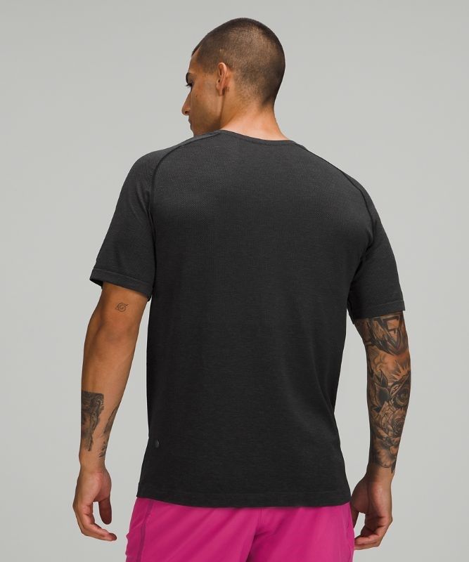 Lululemon Metal Vent Tech Short Sleeve Shirt 2.0 Blast Herr Svarta Svarta | ETXJ-90238