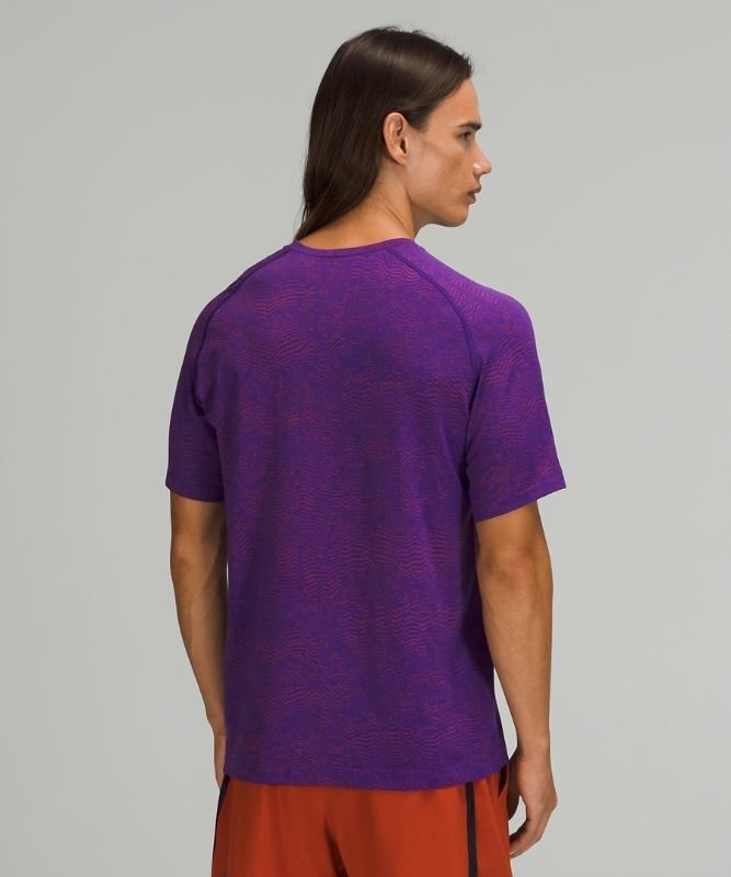 Lululemon Metal Vent Tech Short Sleeve Shirt 2.0 Blast Herr Röda Lila | BCUL-50267
