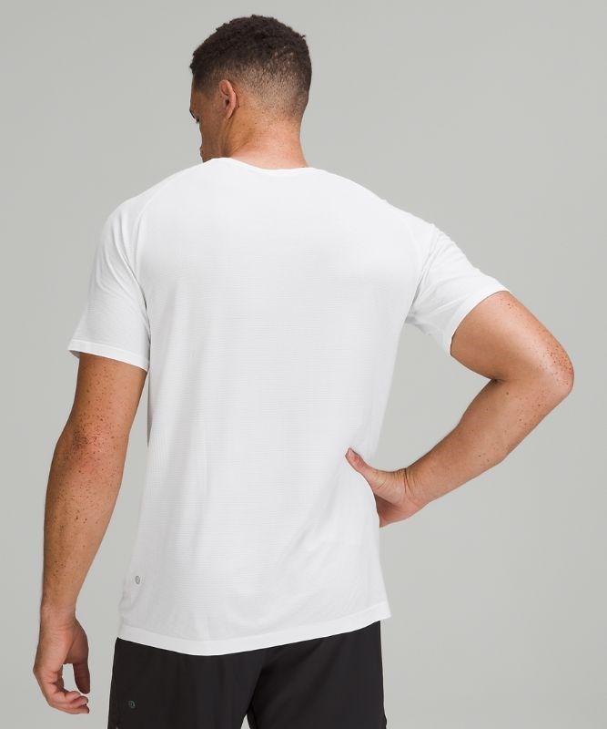 Lululemon Metal Vent Tech Short Sleeve Shirt 2.0 Blast Herr Vita Vita | VUJY-67390