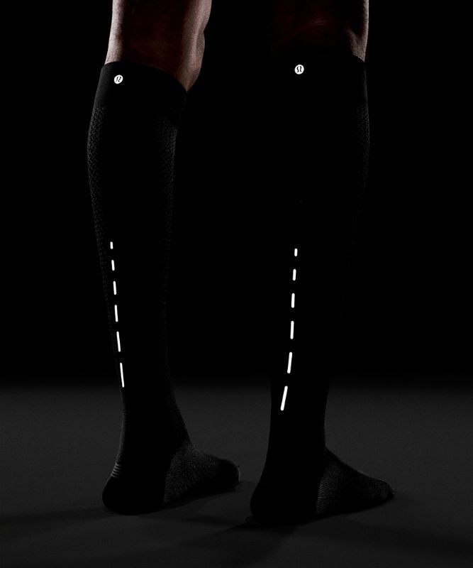Lululemon MicroPillow Compression Knee-High Running Sock Anti-Stink Strumpor Accessories Svarta | NQEY-48067