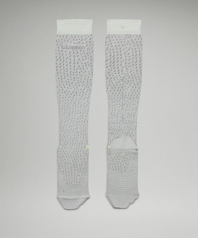 Lululemon MicroPillow Compression Run Strumpor Accessories Mörkgrå Gula | XNZH-58943