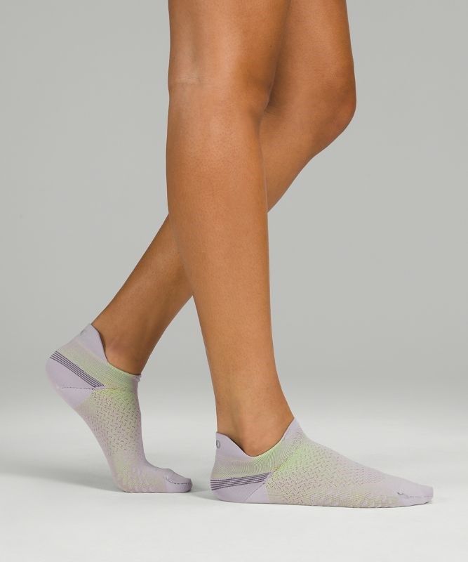 Lululemon MicroPillow Tab Running Sock Light Cushioning Strumpor Accessories Chrome | JHNP-85702