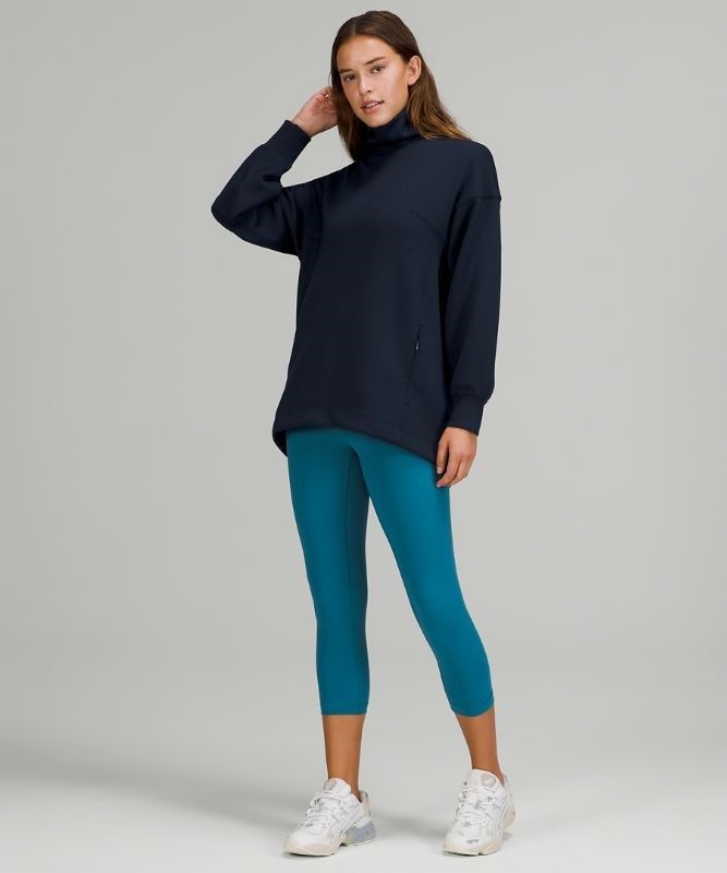 Lululemon Modal-Blend Turtleneck Tunic Tröjor Dam Marinblå | EBQI-04215