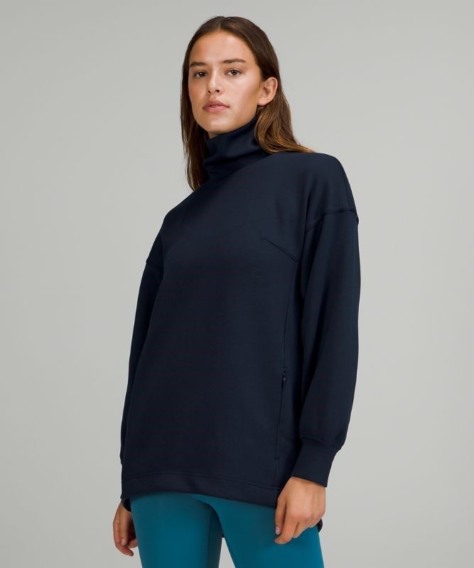 Lululemon Modal-Blend Turtleneck Tunic Tröjor Dam Marinblå | EBQI-04215