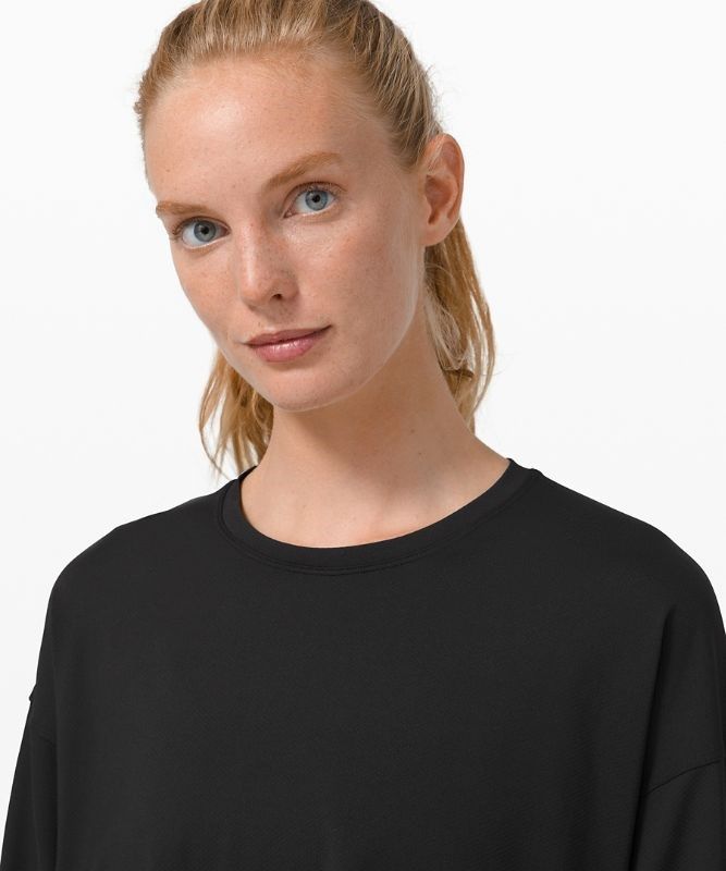 Lululemon Muscle Love Long Sleeve Blast Dam Svarta | IXMK-29673