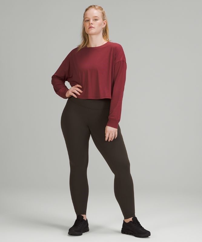 Lululemon Muscle Love Long Sleeve Blast Dam Vinröda | CHBG-29675
