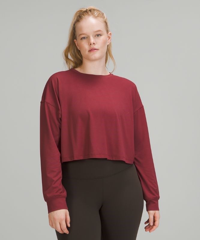 Lululemon Muscle Love Long Sleeve Blast Dam Vinröda | CHBG-29675
