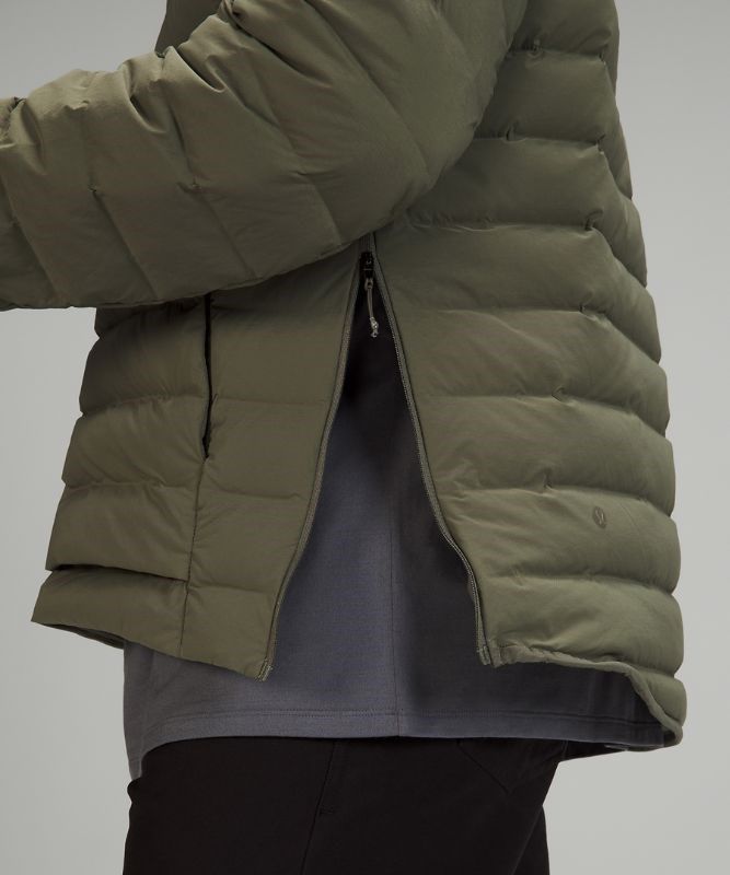 Lululemon Navigation Stretch Down Anorak Jackor Herr Olivgröna | FIVY-05687