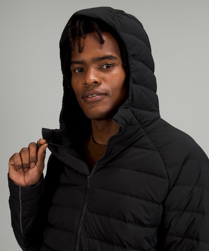 Lululemon Navigation Stretch Down Anorak Jackor Herr Svarta | EQPF-45783