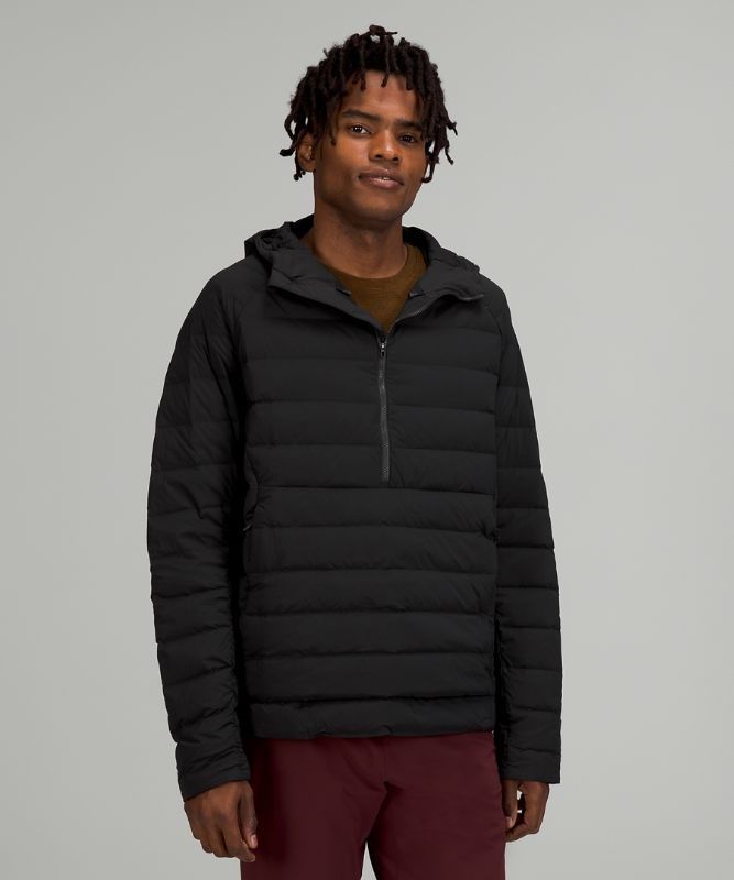 Lululemon Navigation Stretch Down Anorak Jackor Herr Svarta | EQPF-45783