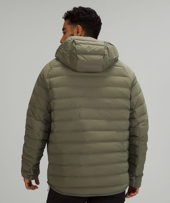 Lululemon Navigation Stretch Down Anorak Jackor Herr Olivgröna | VAEK-01985