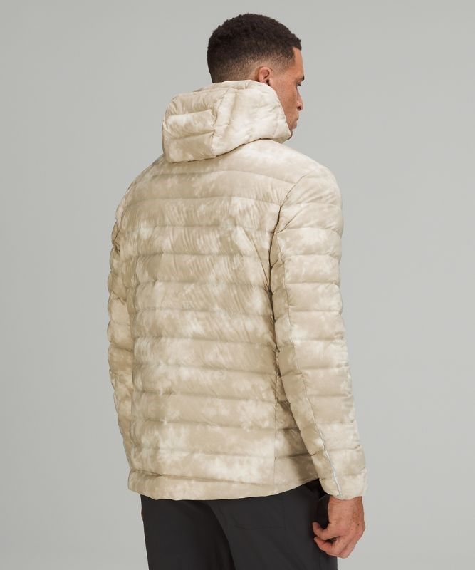 Lululemon Navigation Stretch Down Hoodie Jackor Herr Vita Beige | CWRJ-15632