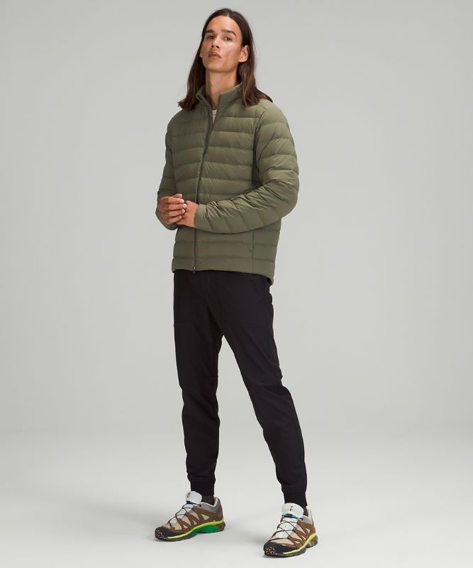 Lululemon Navigation Stretch Down Jacket Jackor Herr Olivgröna | SZXW-01259