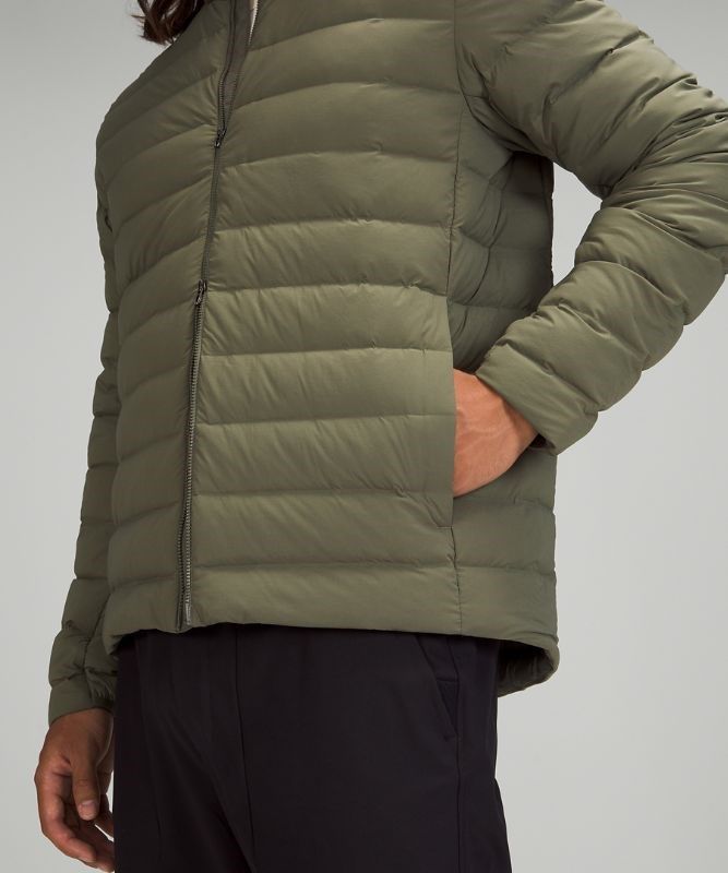 Lululemon Navigation Stretch Down Jacket Jackor Herr Olivgröna | SZXW-01259