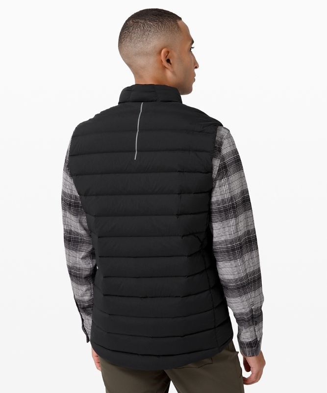 Lululemon Navigation Stretch Down Vest Jackor Herr Svarta | WZXS-80352