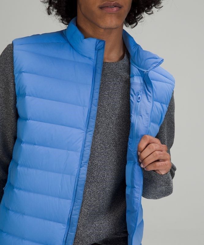Lululemon Navigation Stretch Down Vest Jackor Herr Blå | THXG-43169