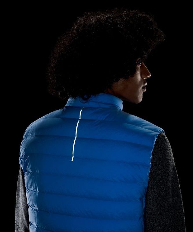 Lululemon Navigation Stretch Down Vest Jackor Herr Blå | THXG-43169