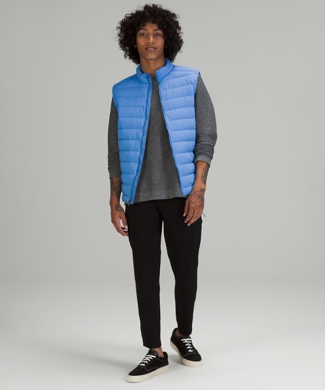 Lululemon Navigation Stretch Down Vest Jackor Herr Blå | THXG-43169