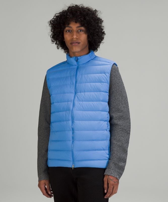 Lululemon Navigation Stretch Down Vest Jackor Herr Blå | THXG-43169