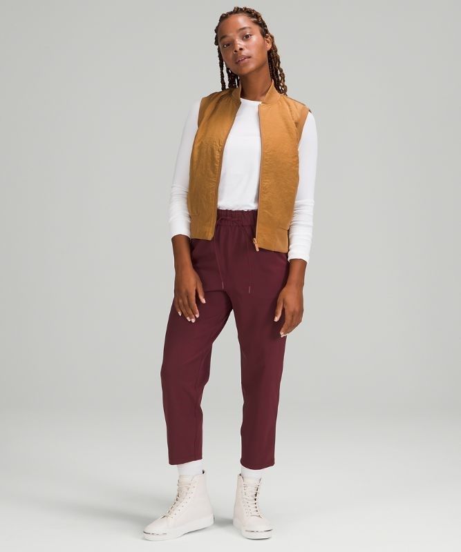 Lululemon Non-Stop Bomber Vest Reversible Jackor Dam Beige | CKDE-46921