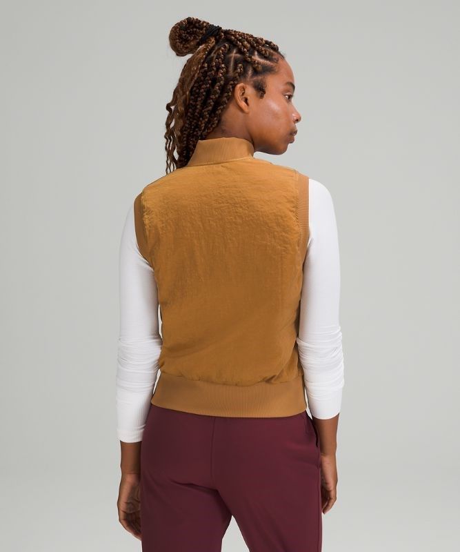 Lululemon Non-Stop Bomber Vest Reversible Jackor Dam Beige | CKDE-46921