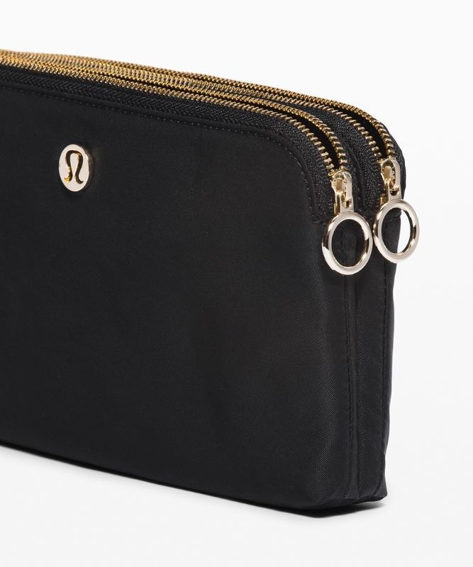 Lululemon Now and Always Pouch Väskor Accessories Svarta Guld | CRFH-48562
