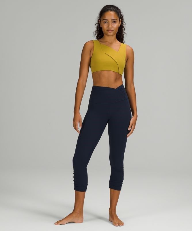 Lululemon Nulu Cross-Front Yoga Bra Light Support Sport BH Dam Guld | MBTE-13520