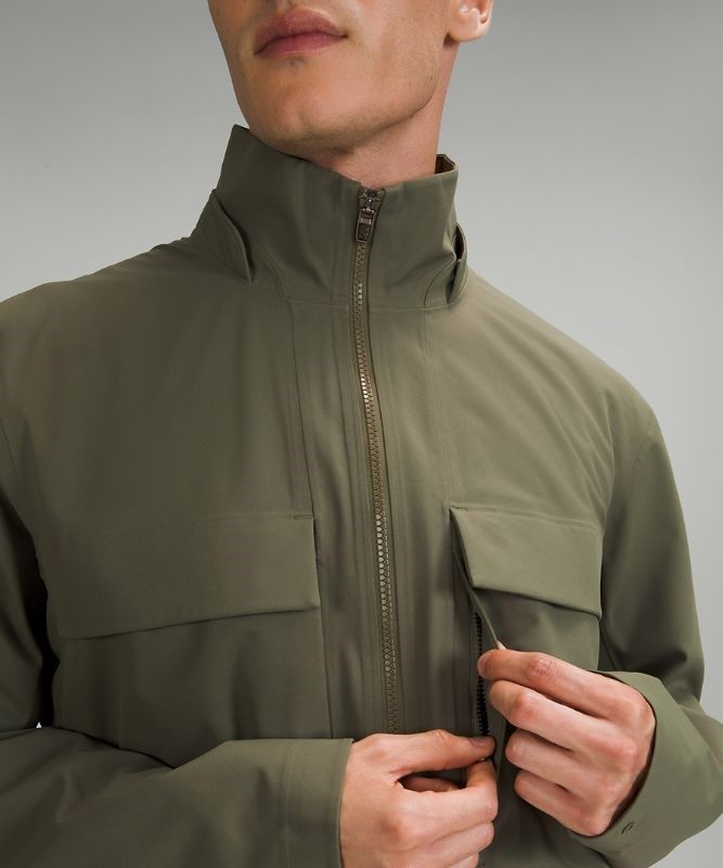 Lululemon Outpour StretchSeal Field Jacket Jackor Herr Olivgröna | XEYT-20394