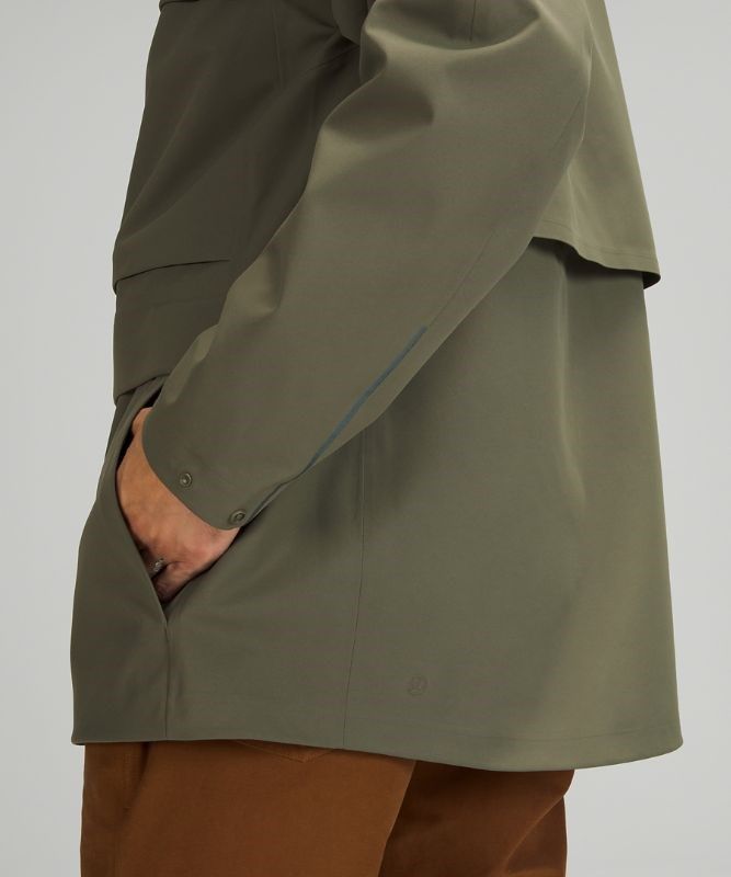Lululemon Outpour StretchSeal Field Jacket Jackor Herr Olivgröna | XEYT-20394