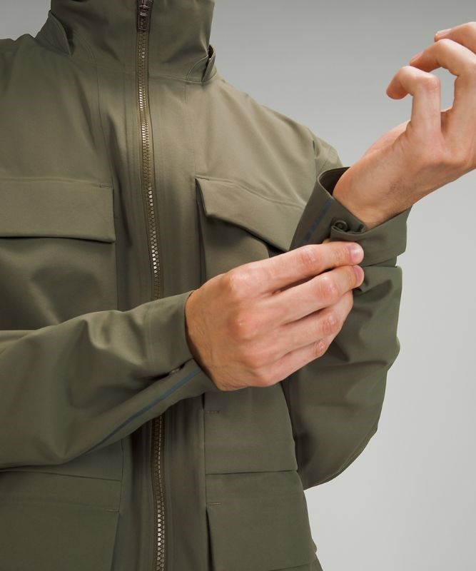 Lululemon Outpour StretchSeal Field Jacket Jackor Herr Olivgröna | XEYT-20394