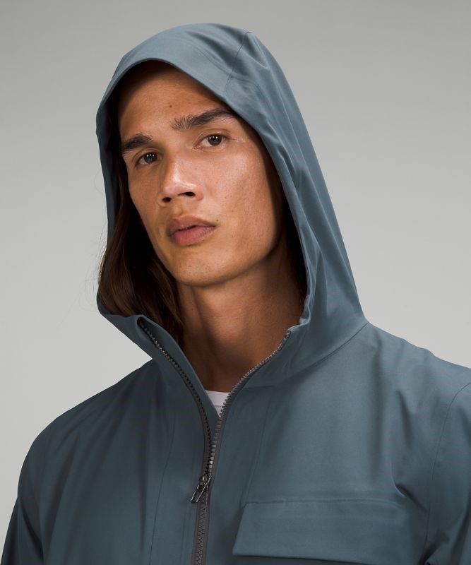 Lululemon Outpour StretchSeal Jacket Jackor Herr Blå | ICRB-18750