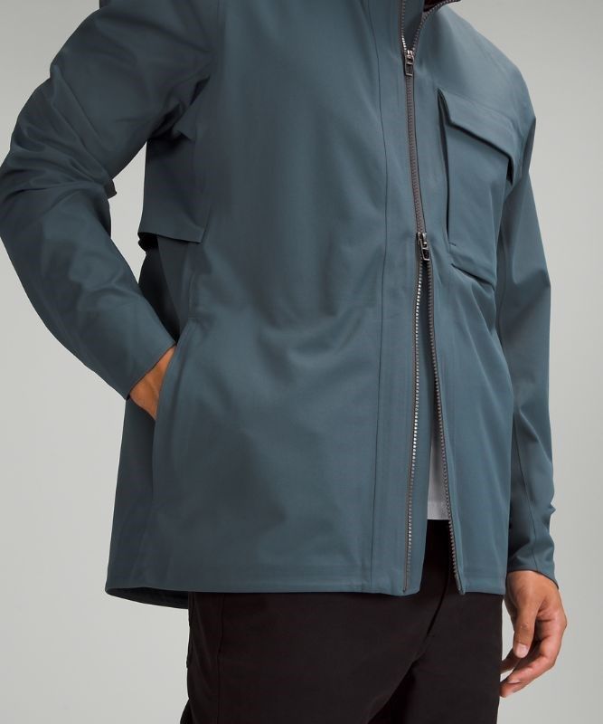 Lululemon Outpour StretchSeal Jacket Jackor Herr Blå | WUDC-46258