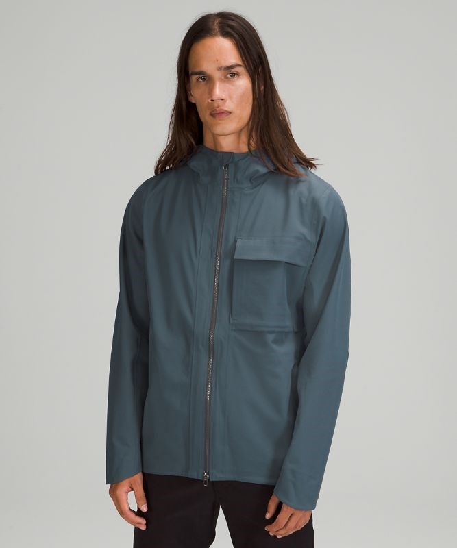 Lululemon Outpour StretchSeal Jacket Jackor Herr Blå | WUDC-46258