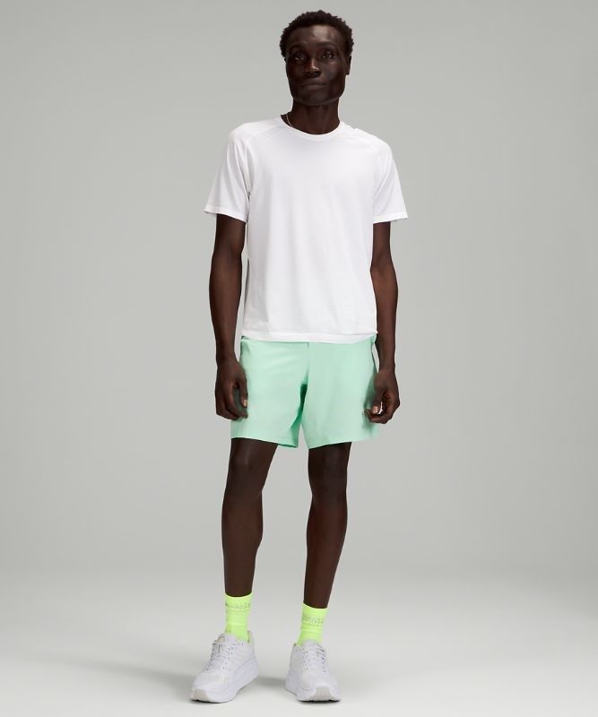 Lululemon Pace Breaker Lined Short 7 Shorts Herr Mintgröna | NLPI-73154
