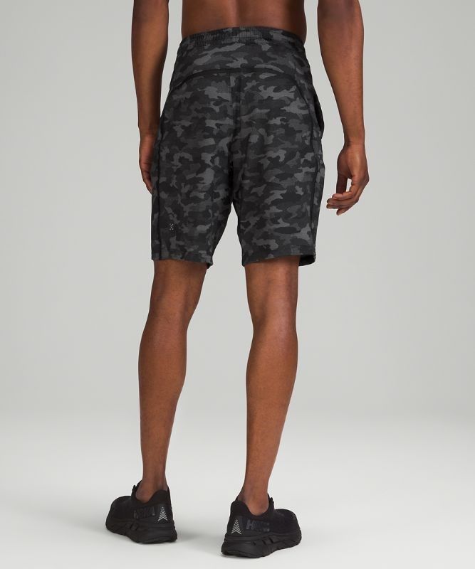 Lululemon Pace Breaker Linerless Short 9 Shorts Herr Camo Svarta | ILTG-03614