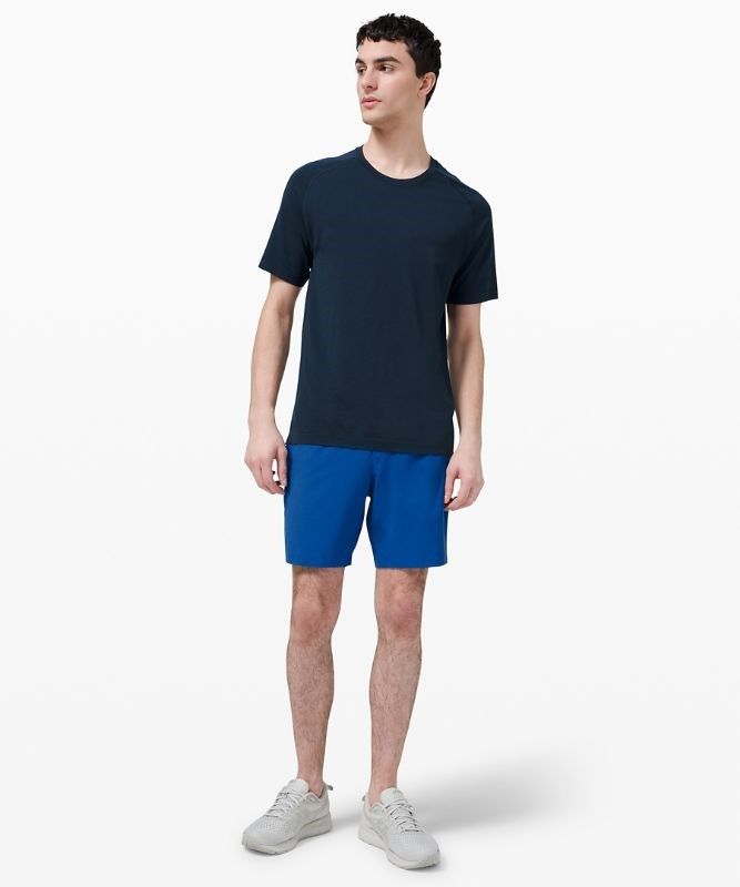 Lululemon Pace Breaker Short 7 New Liner Fit Shorts Herr Blå | IZMO-40867