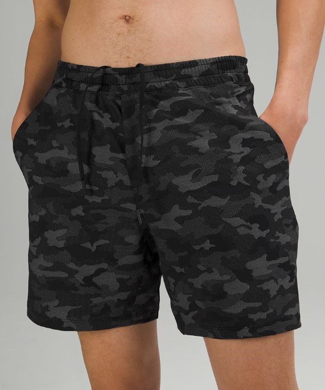 Lululemon Pace Breaker Short 7 New Liner Fit Shorts Herr Camo Svarta | AVYT-79652