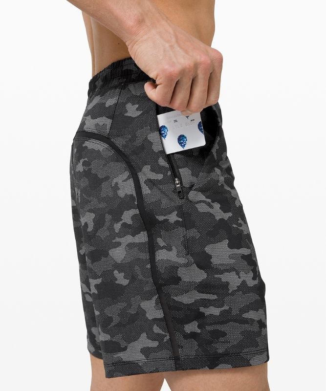 Lululemon Pace Breaker Short 7 New Liner Fit Shorts Herr Camo Svarta | AVYT-79652