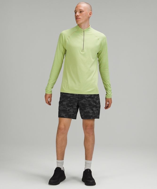 Lululemon Pace Breaker Short 7 New Liner Fit Shorts Herr Camo Svarta | AVYT-79652